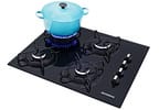 Cooktop 4 Bocas Mondial a Gás GLP Preto - CTG-01