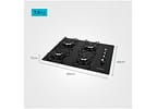 Cooktop 4 Bocas Mondial a Gás GLP Preto - CTG-01