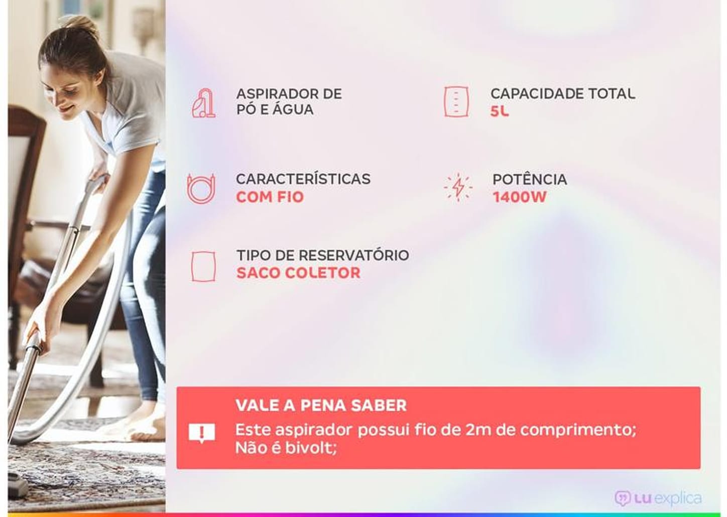 Aspirador de Pó e Água Electrolux 1400W - AWD01