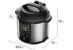 Panela de Pressão Elétrica Electrolux Digital - PCC20 1000W 6L Controle de Temperatura