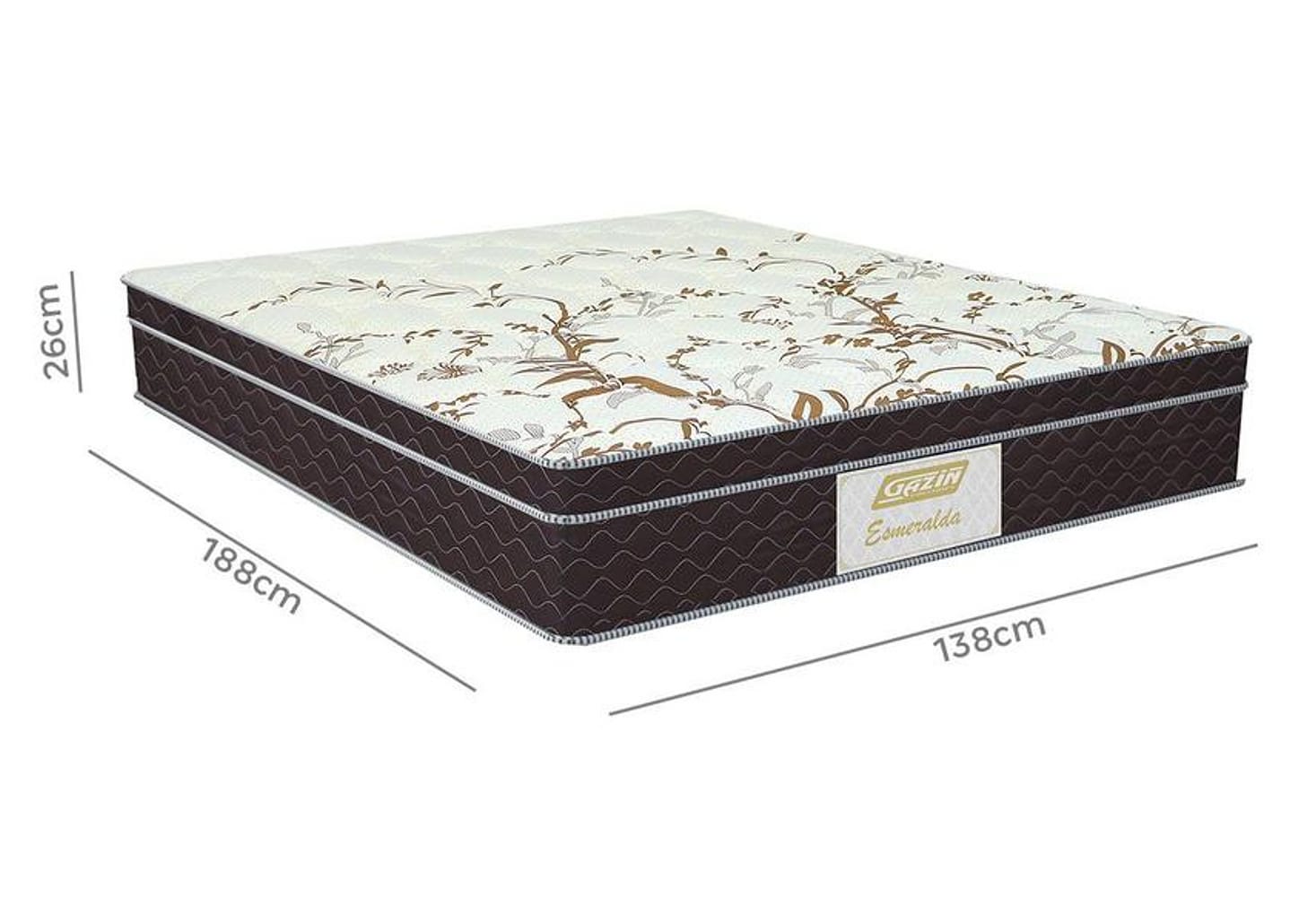 Colchão Casal Gazin Mola Ensacada 26cm de Altura Esmeralda