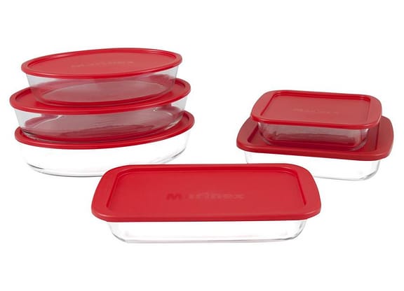 Conjunto de Assadeiras de Vidro Marinex 6 Peças