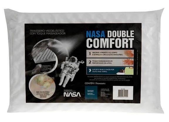 Travesseiro Nasa Fibrasca Viscoelástico - NASA Double Comfort