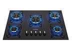 Cooktop 5 Bocas Mondial a Gás GLP Preto - CTG-02