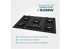 Cooktop 5 Bocas Mondial a Gás GLP Preto - CTG-02