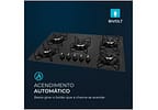 Cooktop 5 Bocas Mondial a Gás GLP Preto - CTG-02