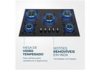 Cooktop 5 Bocas Mondial a Gás GLP Preto - CTG-02