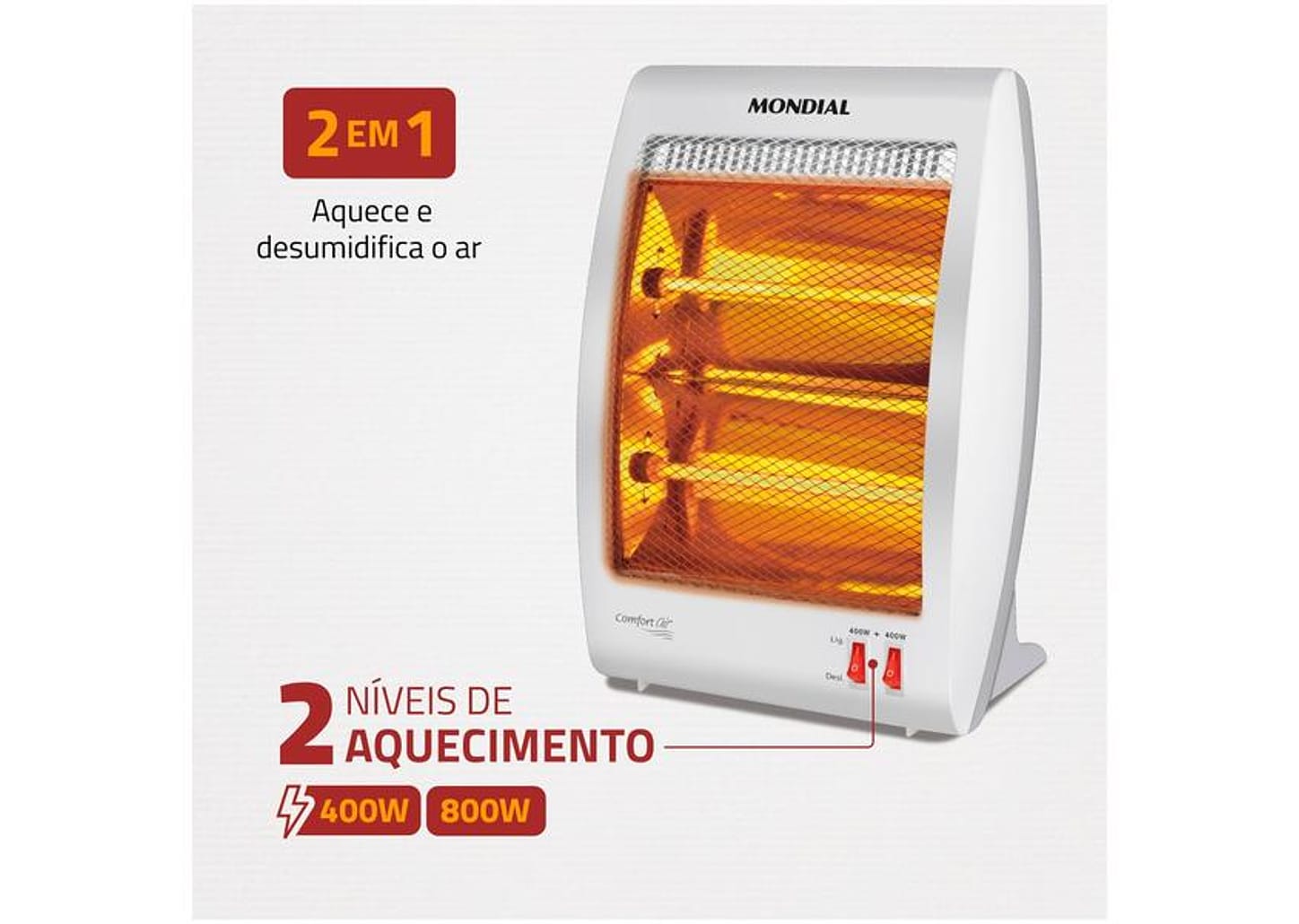 Aquecedor Halógeno Mondial Comfort Air II - A-09