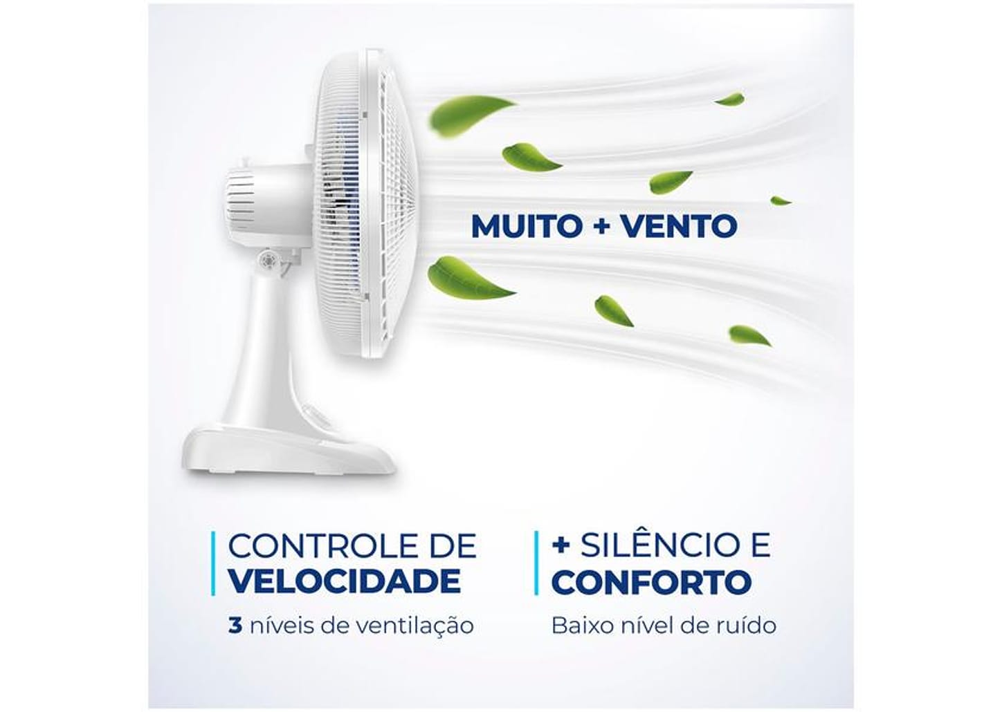 Ventilador de Mesa Mondial Super Power VSP-40-W 40cm 3 Velocidades