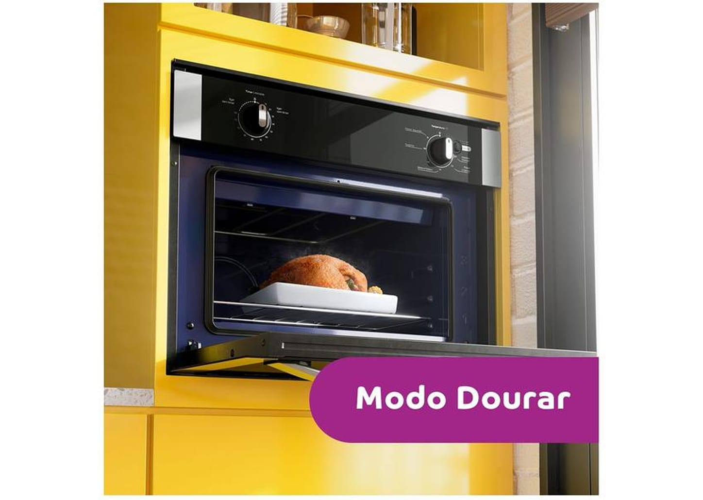 Forno Elétrico de Embutir Consul com Timer com Dourador COB47AR