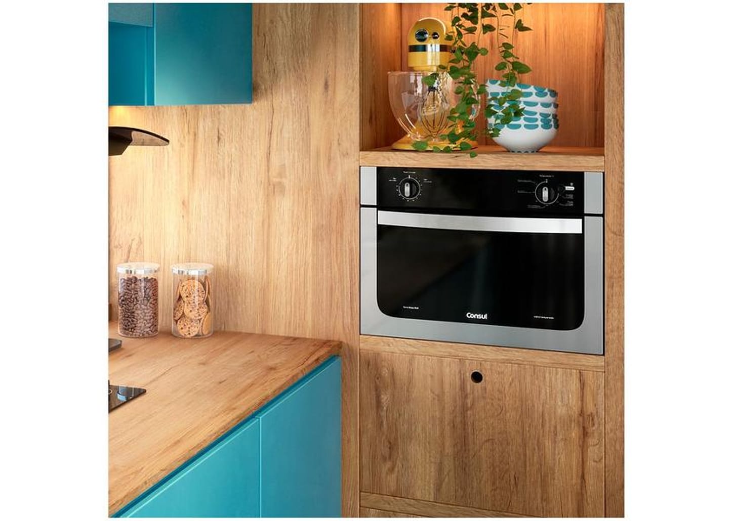 Forno Elétrico de Embutir Consul com Timer com Dourador COB47AR