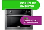 Forno Elétrico de Embutir Consul com Timer com Dourador COB47AR