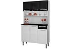 Kit Cozinha Itatiaia Rose com Tampo 6 Portas 1 Gaveta Aço