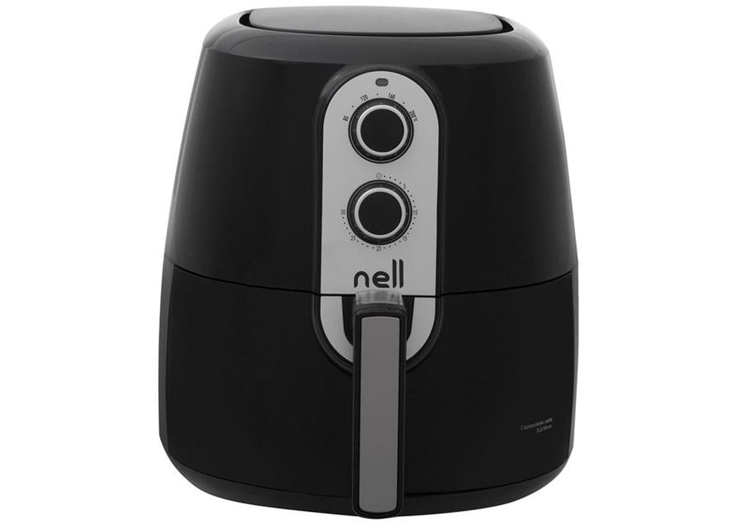 Fritadeira Elétrica sem Óleo/Air Fryer Nell - Grand Família Preto 5L