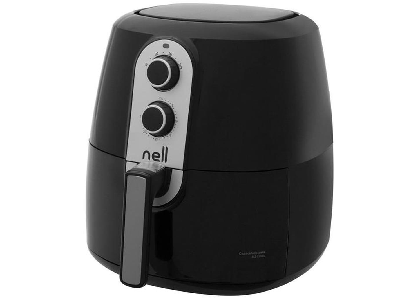 Fritadeira Elétrica sem Óleo/Air Fryer Nell - Grand Família Preto 5L