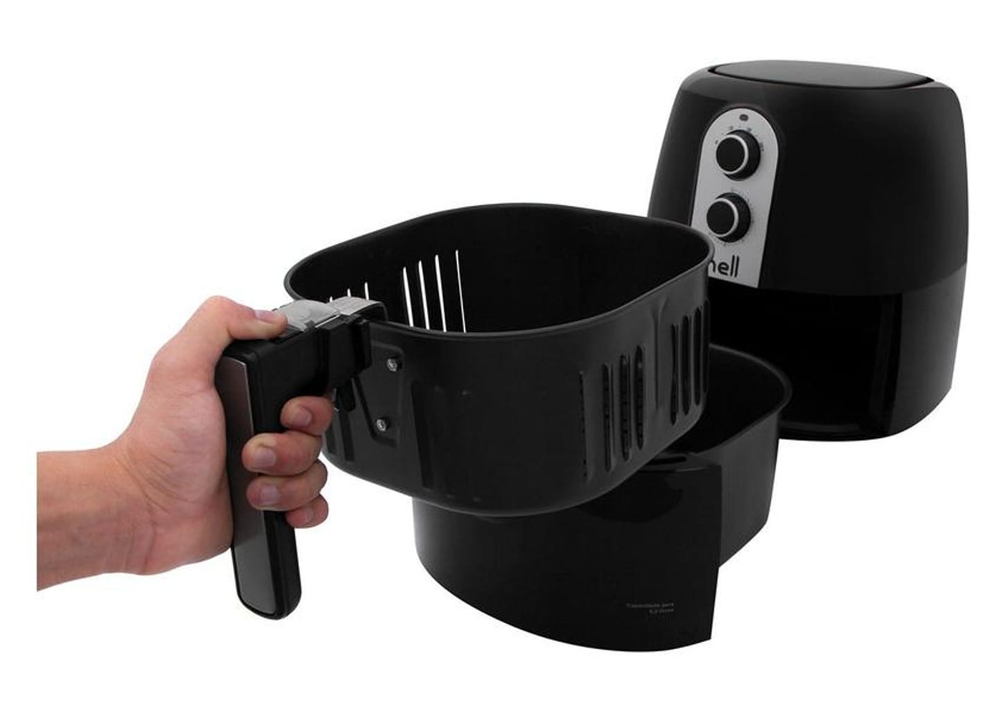 Fritadeira Elétrica sem Óleo/Air Fryer Nell - Grand Família Preto 5L