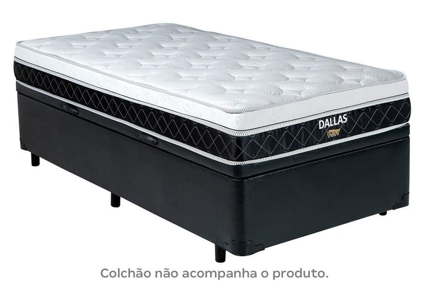 Base Cama Box Solteiro V-Joy com Baú 38x88x188cm Bravus