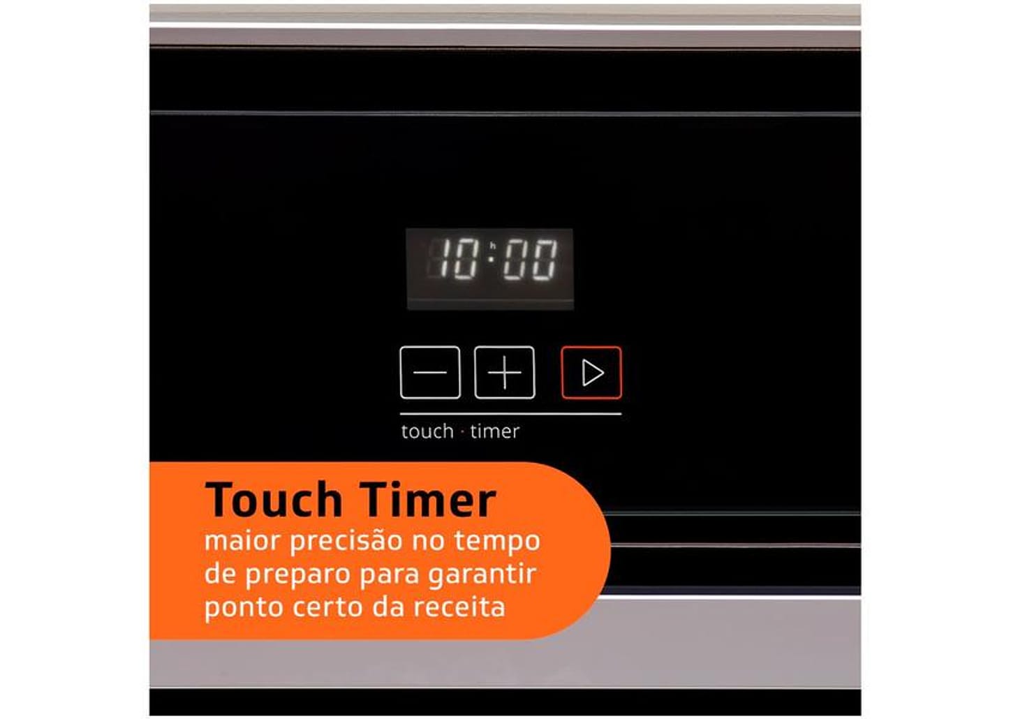Forno a Gás de Embutir Brastemp Grill com Timer - Touch 78L Preto BOA84AE