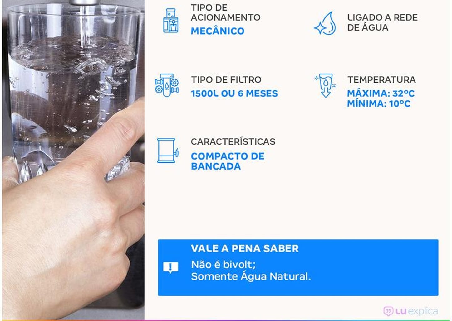 Purificador de Água Consul Branco CPC31AB - Água Natural