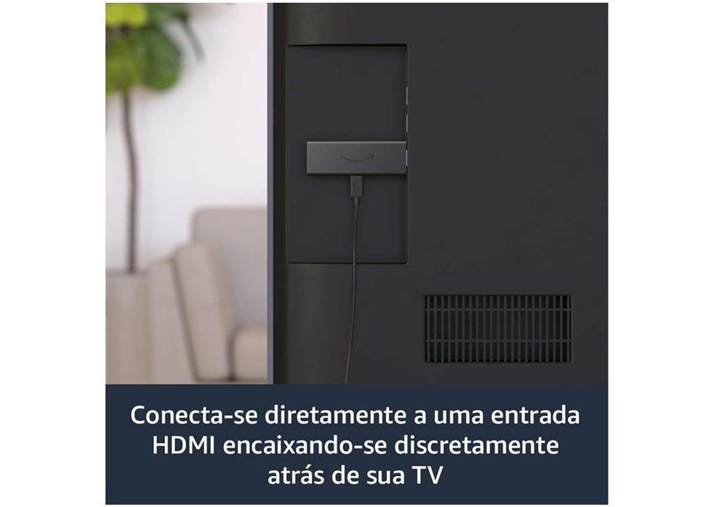 Fire TV Stick Amazon Full HD HDMI compatível com Alexa