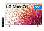 Smart TV 55” UHD 4K NanoCell Display LG 55NANO75 IPS 60Hz Wi-Fi Bluetooth HDR Alexa