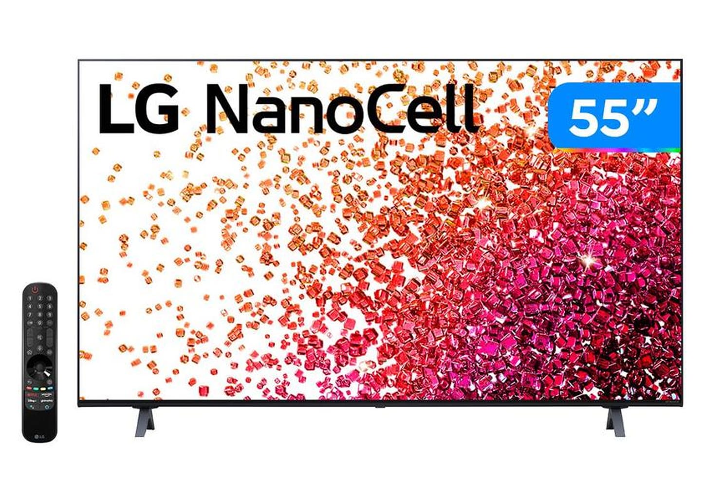Smart TV 55” UHD 4K NanoCell Display LG 55NANO75 IPS 60Hz Wi-Fi Bluetooth HDR Alexa