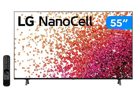 Smart TV 55” UHD 4K NanoCell Display LG 55NANO75 IPS 60Hz Wi-Fi Bluetooth HDR Alexa