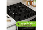 Fogão 4 Bocas Consul Inox Mesa de Vidro - Acendimento Automático CFO4 VAR
