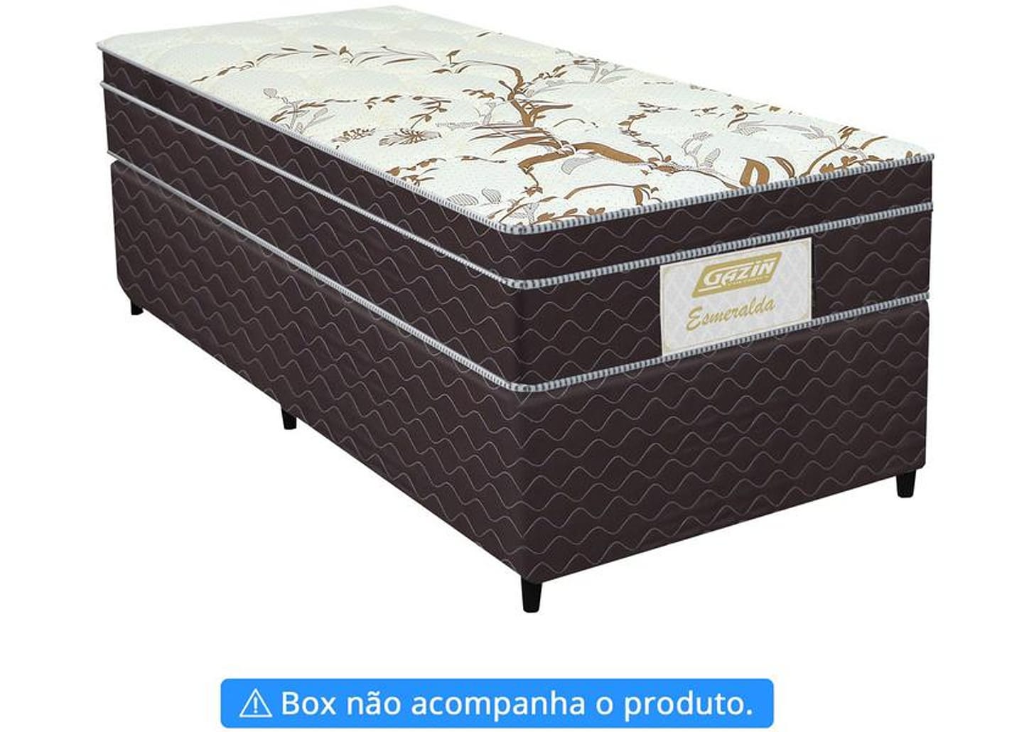 Colchão Solteiro Gazin Mola Ensacada 26cm de Altura Esmeralda