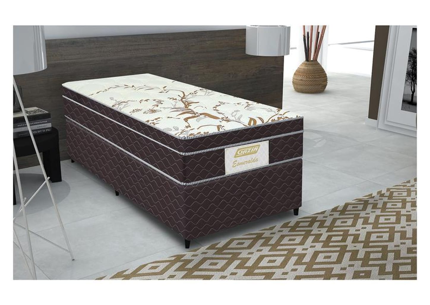 Colchão Solteiro Gazin Mola Ensacada 26cm de Altura Esmeralda