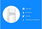 Geladeira Consul Frost Free Duplex 340 L Branca com Prateleiras Altura Flex - 110V CRM39ABANA