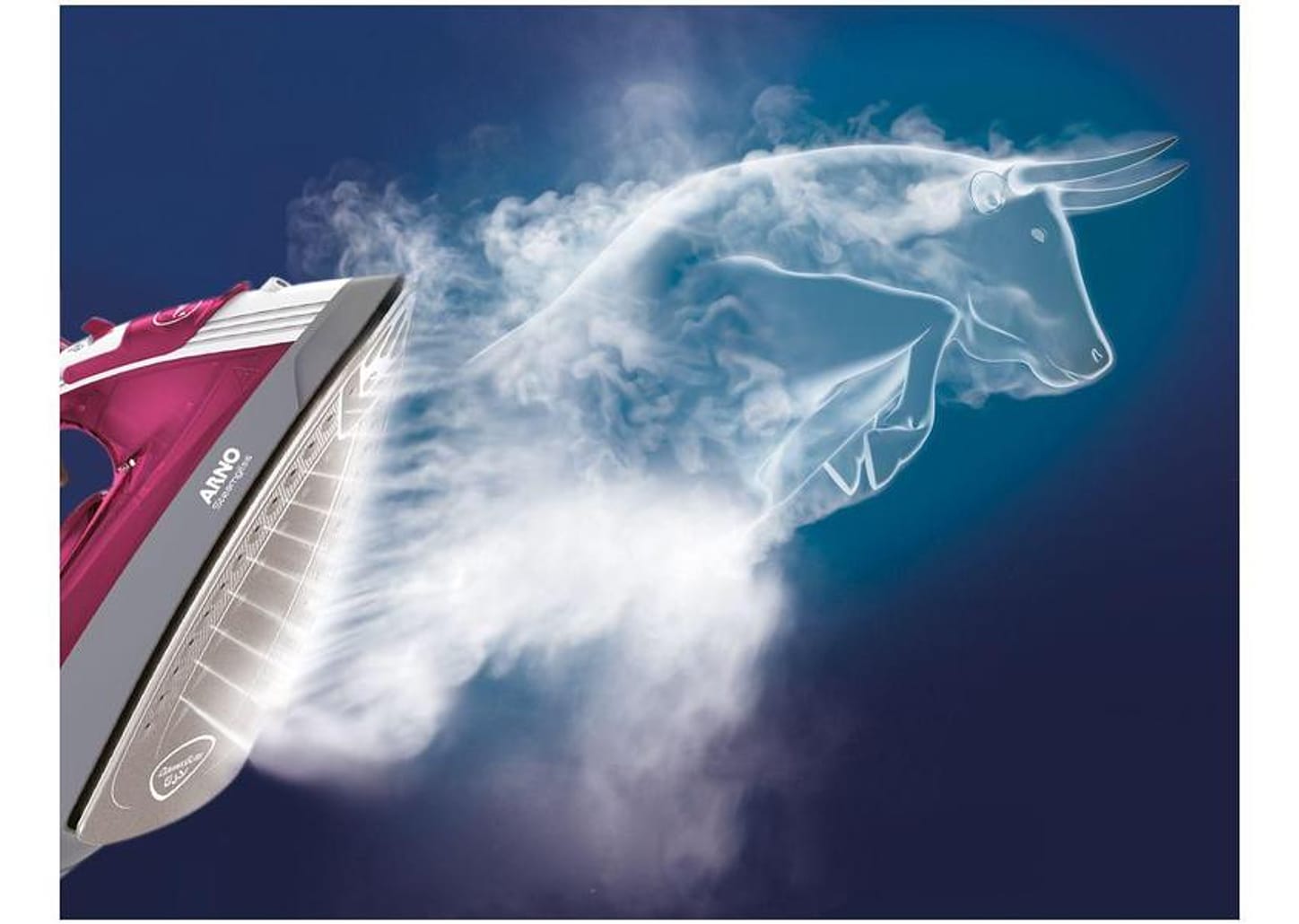 Ferro de Passar Roupa a Vapor e a Seco Arno - Steamgliss Rosa