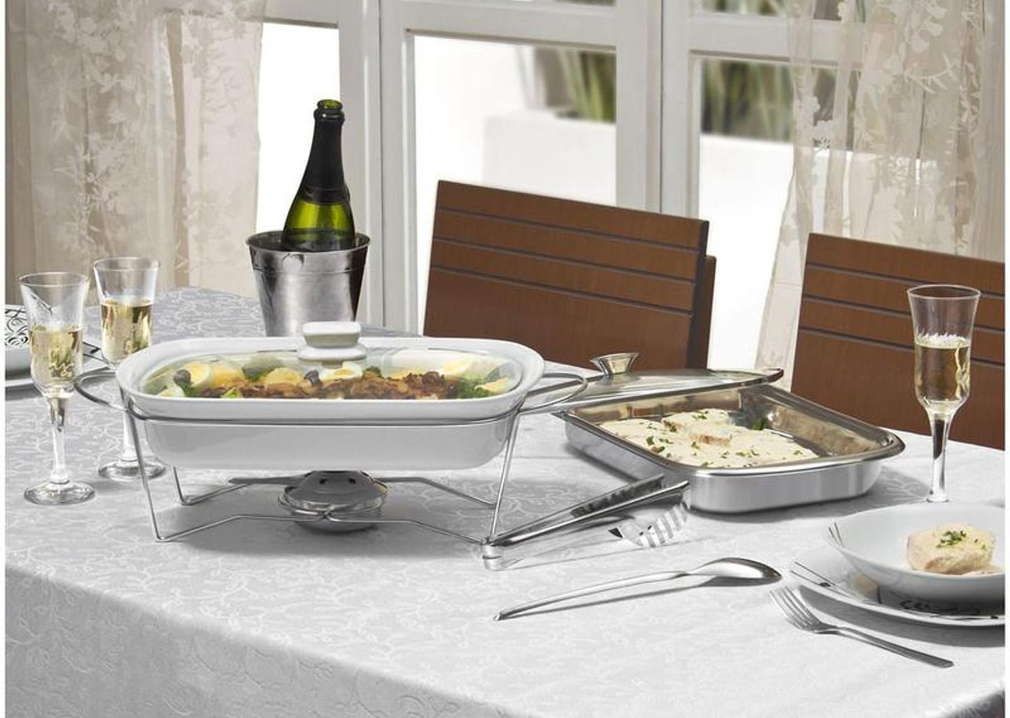 Jogo de Taças para Champanhe Vidro 6 Peças - Nadir Lírio