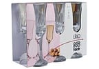 Jogo de Taças para Champanhe Vidro 6 Peças - Nadir Lírio