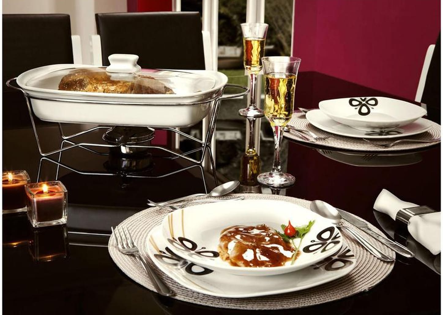 Jogo de Taças para Champanhe Vidro 6 Peças - Nadir Lírio