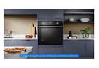 Forno a Gás de Embutir Electrolux de Convecção com Timer 80L Preto PerfectCook360 OE8GH