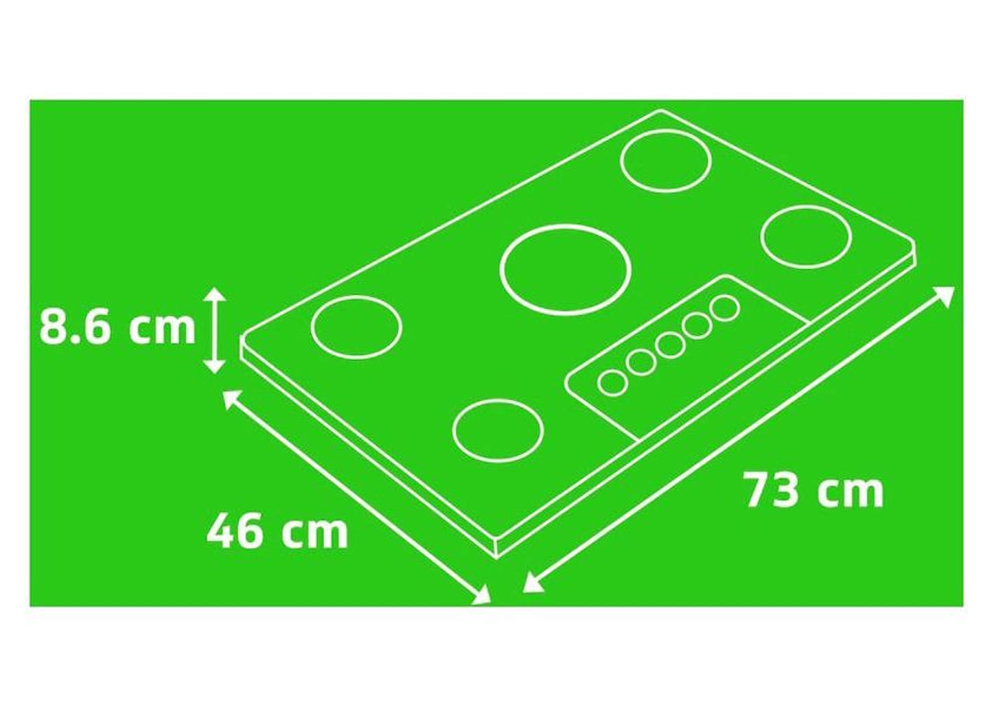 Cooktop 5 Bocas a Gás GLP Consul Vidro Temperado - Preto Acendimento Automático Facilite CD075AE
