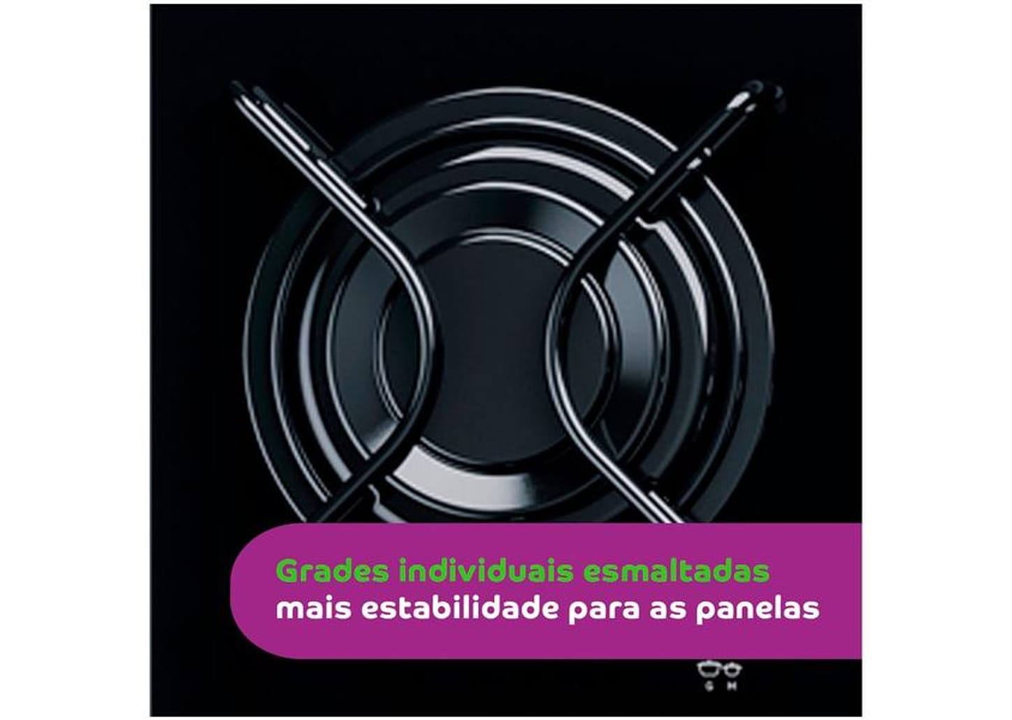 Cooktop 5 Bocas a Gás GLP Consul Vidro Temperado - Preto Acendimento Automático Facilite CD075AE