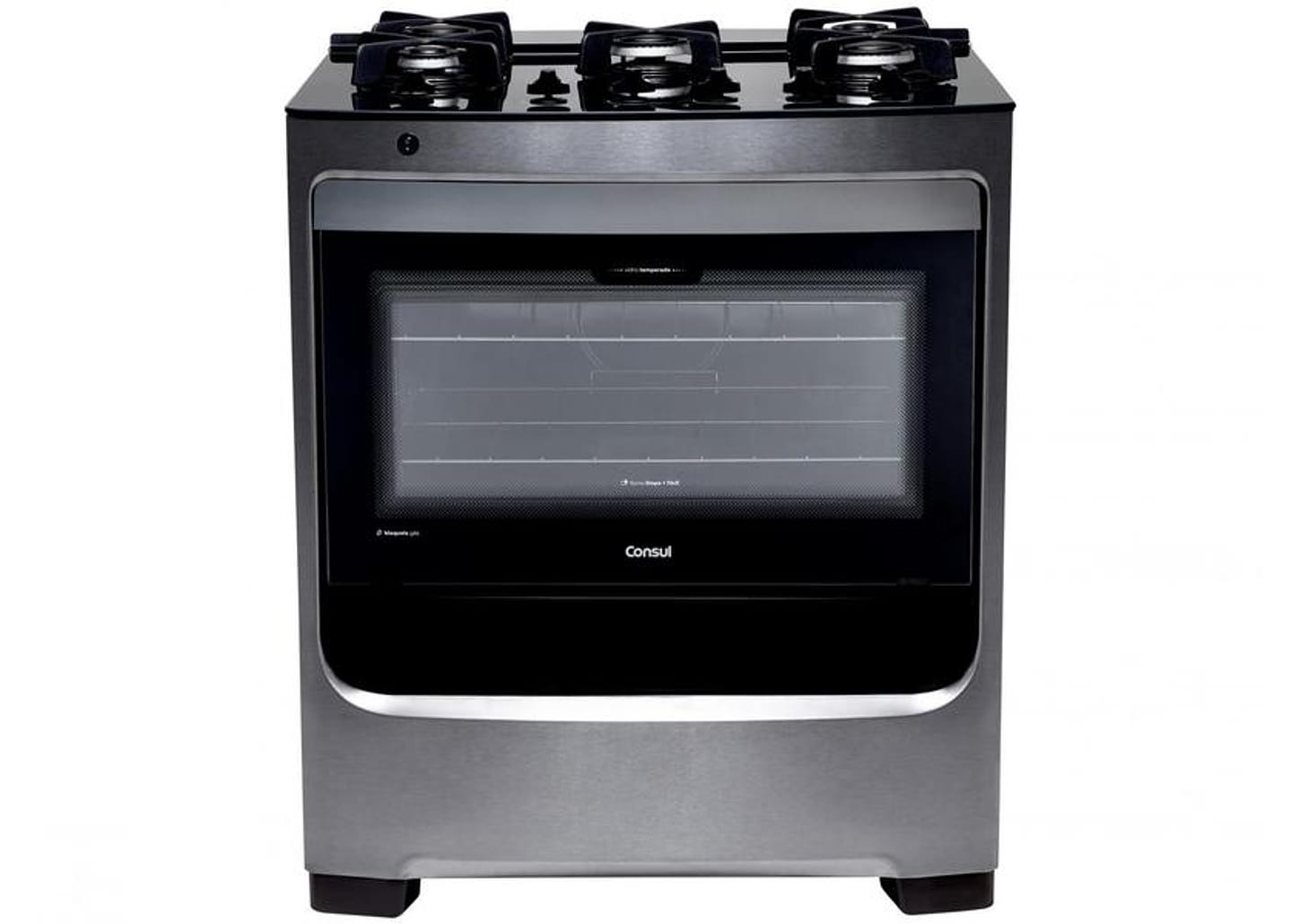 Fogão 5 Bocas Consul Mesa de Vidro - Acendimento Automático CFS5 VAR