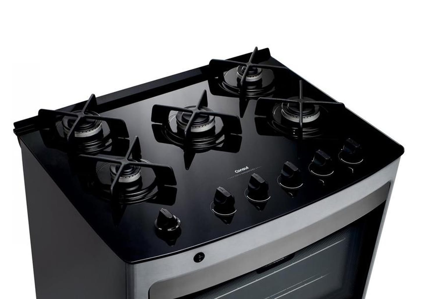 Fogão 5 Bocas Consul Mesa de Vidro - Acendimento Automático CFS5 VAR