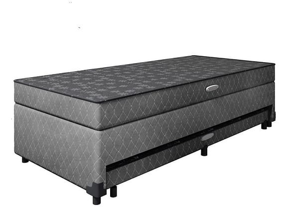 Cama Box Solteiro LightSpuma com Baú e Cama Auxiliar 55x88x188cm Lady
