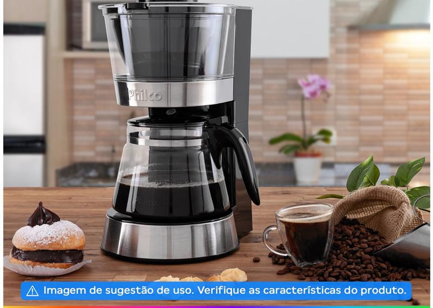 Cafeteira Elétrica Philco PCF32PI Design 30 Cafés Cinza
