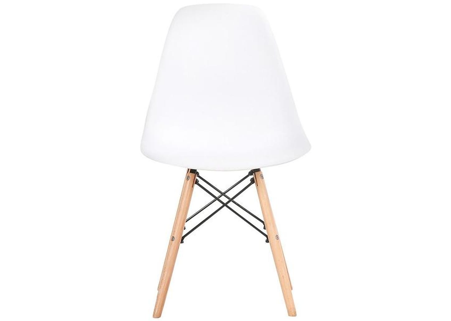 Jogo de Cadeiras Pé Palito Assento Branco EAM-BR1