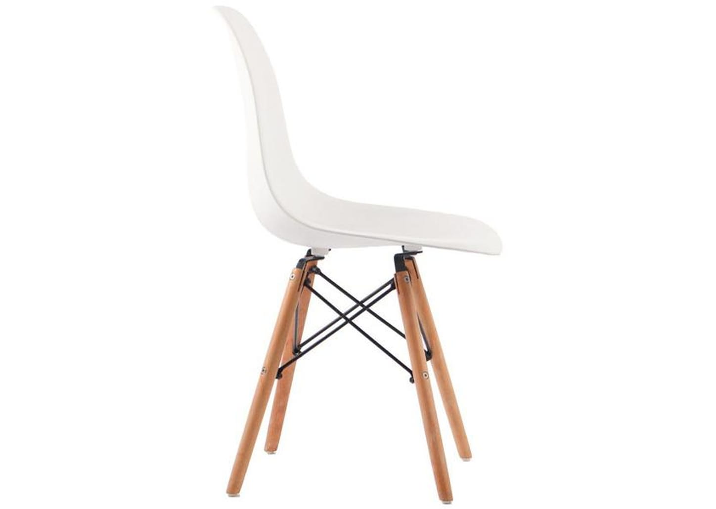 Jogo de Cadeiras Pé Palito Assento Branco EAM-BR1