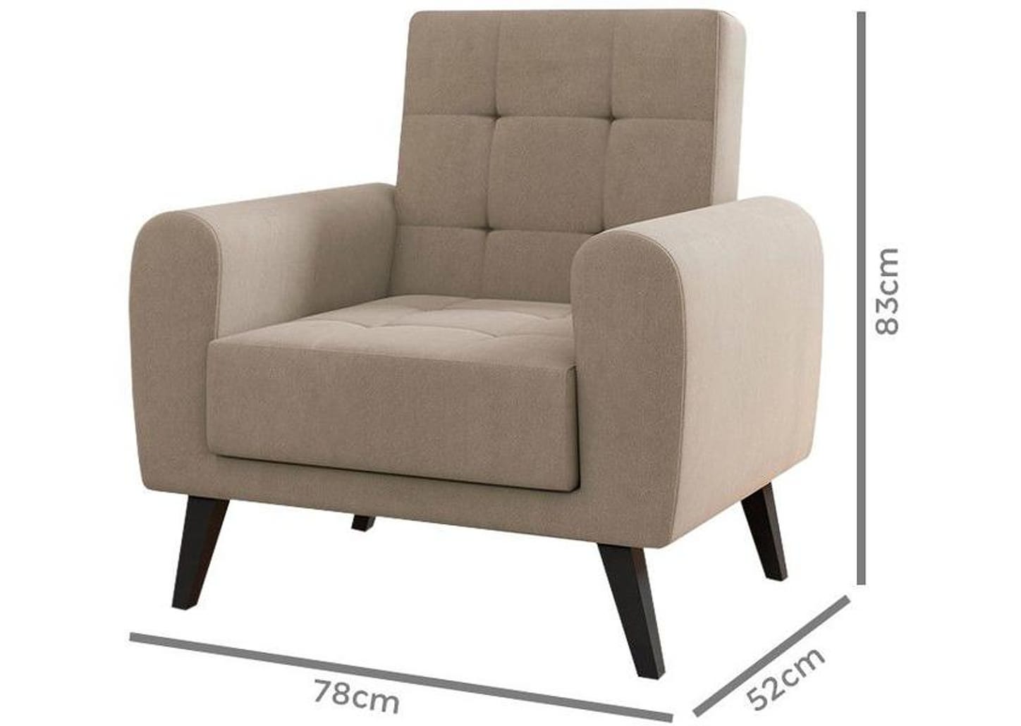 Poltrona Decorativa Matrix Lívia