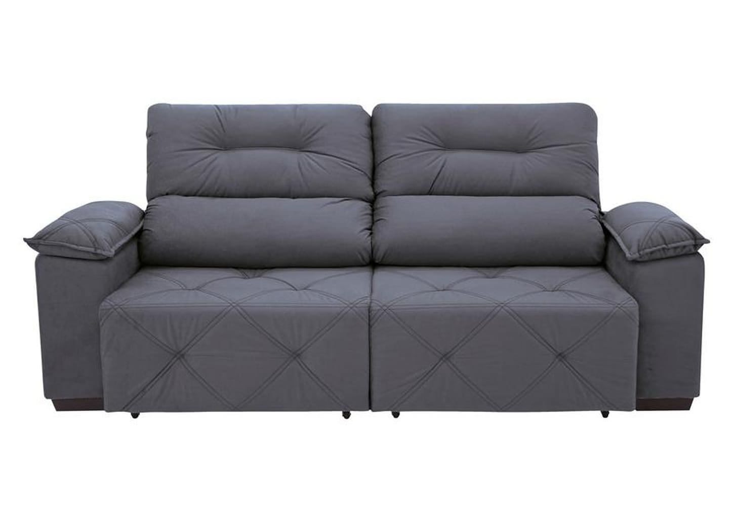 Sofá Retrátil Reclinável 3 Lugares Suede Moviment Grazzia Linoforte