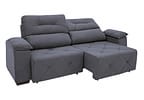 Sofá Retrátil Reclinável 3 Lugares Suede Moviment Grazzia Linoforte