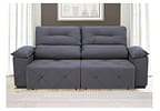 Sofá Retrátil Reclinável 3 Lugares Suede Moviment Grazzia Linoforte