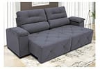 Sofá Retrátil Reclinável 3 Lugares Suede Moviment Grazzia Linoforte