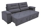 Sofá Retrátil Reclinável 3 Lugares Suede Moviment Grazzia Linoforte